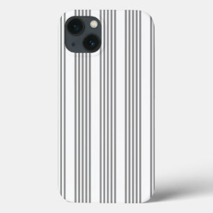 Graue und weiße Streifen Case-Mate iPhone Hülle