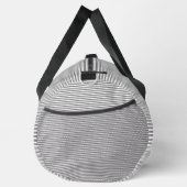 Graue und weiße Streifen Duffle Bag (Rechts)