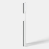 Graue und weiße Streifen iPhone Hülle (Rechte Seite)