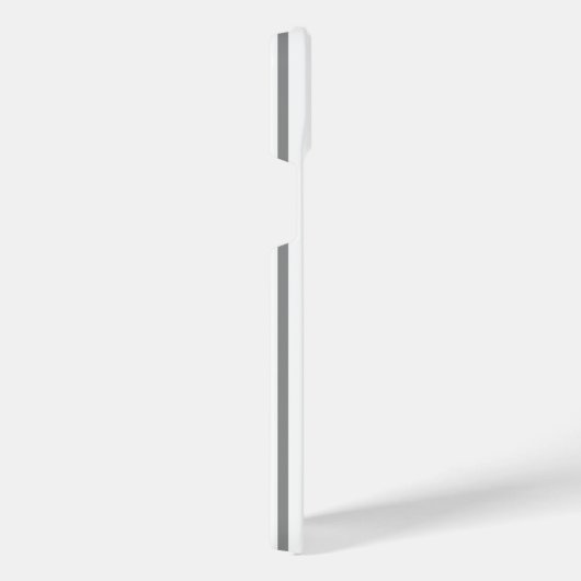 Graue und weiße Streifen iPhone Hülle (Rechte Seite)