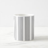 Graue und weiße Streifen Kaffeetasse (Mittel)