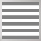 Graue und weiße Streifen Poster (Vorne)