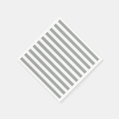 Graue und weiße Streifen Serviette (Ecke)