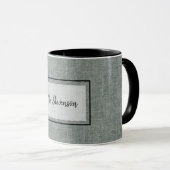 Graue und weiße Textur. Tasse (VorderseiteRechts)