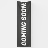 Graue und weiße Werbetexte kommen bald Banner (Vertikal)