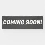 Graue und weiße Werbetexte kommen bald Banner (Horizontal)