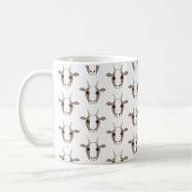 Graue und weiße Ziegen auf der Tasse