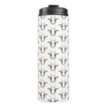 Graue und weiße Ziegen auf Tumbler