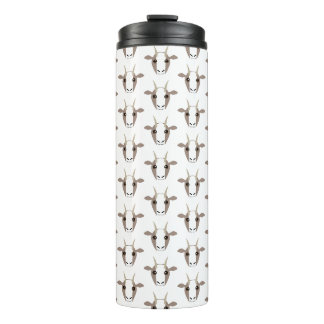 Graue und weiße Ziegen auf Tumbler Thermosbecher