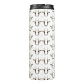 Graue und weiße Ziegen auf Tumbler Thermosbecher (Rückseite)