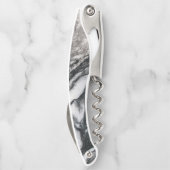 Graue und weißer Marmor Kellnermesser (Rückseite)