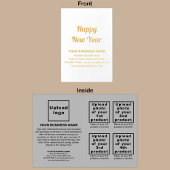 Graue Unternehmensmarke auf der Foil-Karte für das Folienkarte