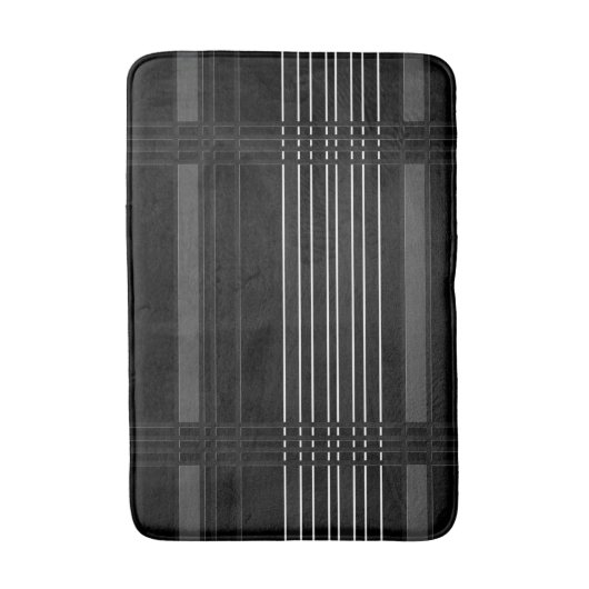 Graue vertikale Streifen Badematte (Vorderseite Vertikal)