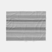 Graue vertikale Streifen Fleecedecke (Vorderseite (Horizontal))