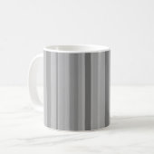 Graue vertikale Streifen Kaffeetasse (Vorderseite Links)