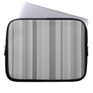 Graue vertikale Streifen Laptopschutzhülle