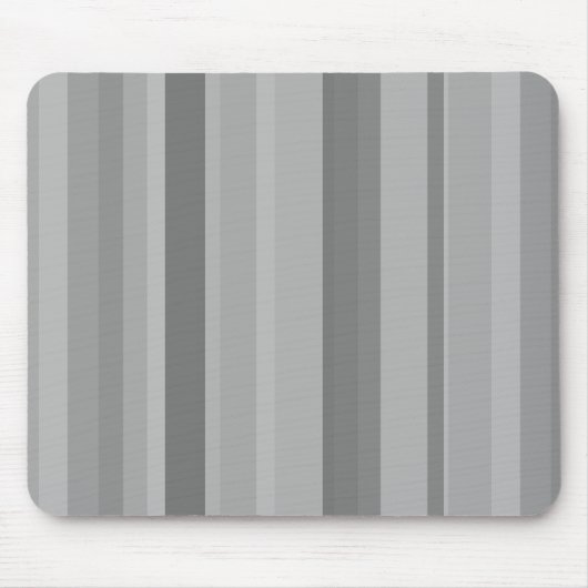 Graue vertikale Streifen Mousepad (Vorne)