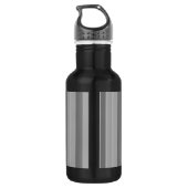 Graue vertikale Streifen Trinkflasche (Rückseite)