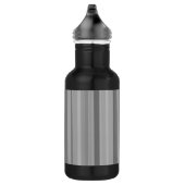 Graue vertikale Streifen Trinkflasche (Rechts)