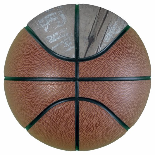 graue, verwitterte Holzplatten Basketball (Rechts)