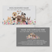 Graue Veterinär-Logo Visitenkarte (Vorne/Hinten)