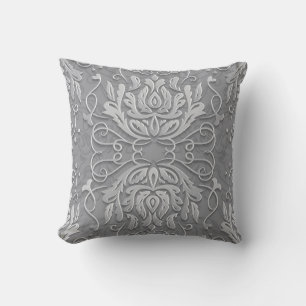 Graue Vintage Designerin Kissen