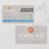 Graue Visitenkarte (Vorne/Hinten)