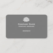 Graue Visitenkarte (Rückseite)