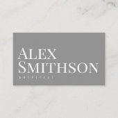 Graue Visitenkarte (Vorderseite)