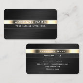 Graue Visitenkarte aus Edelstahl (Vorne/Hinten)