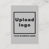 Graue Visitenkarte Begleitkarte (Rückseite)