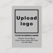 Graue Visitenkarte Begleitkarte (Vorderseite)