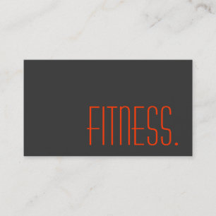 Graue Visitenkarte für Personal Trainer Fitnessstu