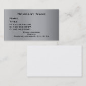 Graue Visitenkarten Visitenkarte (Vorne/Hinten)