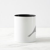 Graue Vogel-Tasse Tasse (Zentrum)