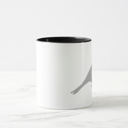 Graue Vogel-Tasse Tasse (Zentrum)