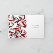 Graue Volleyball-Kinder haben Geburtstag Karte (Innenseite)