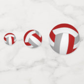 Graue Volleyballmannschaft - Party Konfetti (Rückseiten)