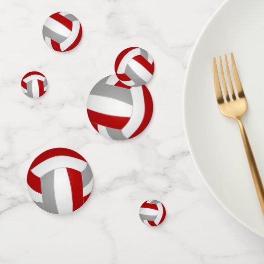 Graue Volleyballmannschaft - Party Konfetti (Gruppe)