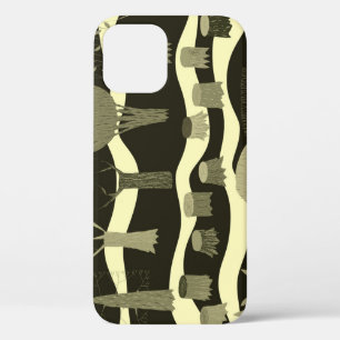 Graue Waldtapestry: Baummuster. Case-Mate iPhone Hülle