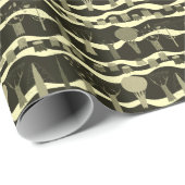 Graue Waldtapestry: Baummuster. Geschenkpapier (Rolleneckpunkt)