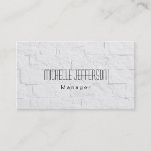 Graue Wall-Brick-Mustermanager-Visitenkarte Visitenkarte