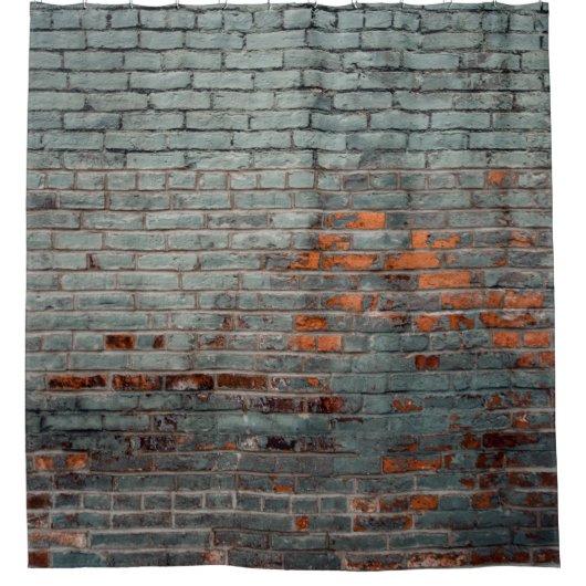 Graue Wandfarbe Duschvorhang (Vorderseite)