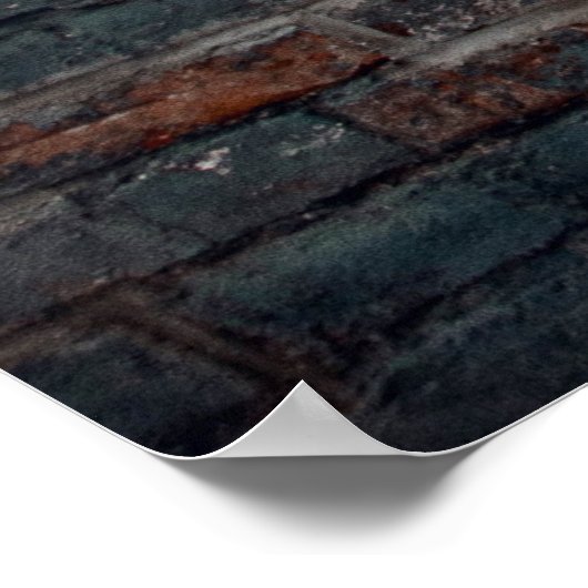 Graue Wandfarbe Poster (Ecke)