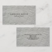 Graue Wandtextur Schlicht Moderne Weibchen Visitenkarte (Vorne/Hinten)