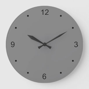 Graue Wanduhr
