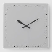 Graue Wanduhr mit oder ohne Zahlen (Vorderseite)