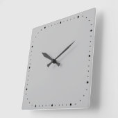 Graue Wanduhr mit oder ohne Zahlen (Winkel)