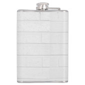 Graue Wandziegeln Design Schlicht Legible Moderne Flachmann (Rückseite)