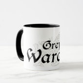 Graue Wärter-W-Tasse Tasse (Vorderseite Links)